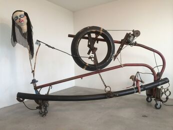 Jean Tinguely & Eva Aeppli, ‘"Komm mit mir in den siebten Himmel der Liebe"/"Samurai an der Öllampe"’, 1985-1991