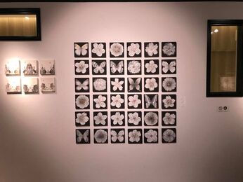 "Junko Hirano Exhibition: Memories - Ink, Japanese Paper, Silk, Foil,Print and Digital techniques", installation view