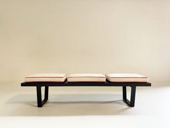 George Nelson, ‘Platform Bench with Cowhide Cushions’, Late 20th century