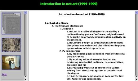 Alexei Shulgin & Natalie Bookchin, ‘Introduction to net.art’, 1997