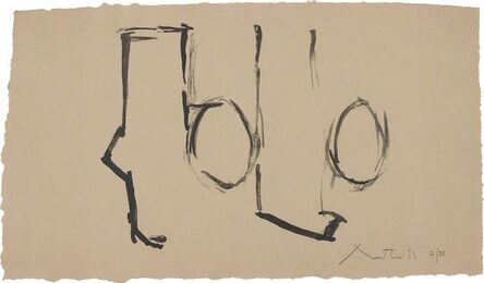 Robert Motherwell, ‘Spanish Elegy I’, 1975