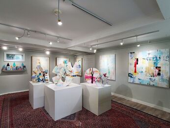 INTRUSIVE THOUGHTS: Sculpture and Paintings in the Abstract Tradition by Jackie deRuyter, installation view