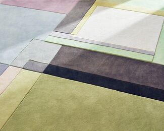 Judith Seligson Art Rug Collection, installation view