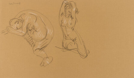 Paul Cadmus, ‘Two-Sided Nude Study’, n.d.