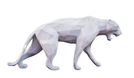 Richard Orlinski, ‘Wild Panther-white’, 2023
