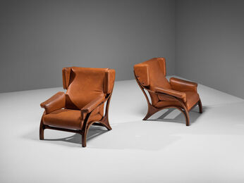 Giampiero Vitelli, ‘Giampiero Vitelli for Rossi di Albizzate Pair of 'Minore' Easy Chairs ’, 1961