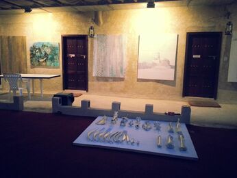 Art Hub Liwa Grand Opening, installation view