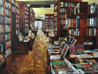 Massimo Giannoni, ‘Interno Libreria Parigi’