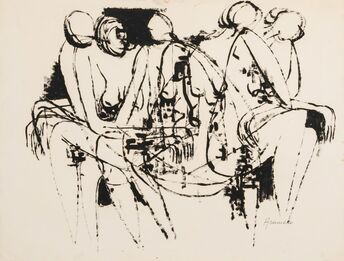 Georgeta-Gigi Aramescu Anderson, ‘A Group of 4 Works: Two Figures, Five Figures, Four Figures, and Four Figures’
