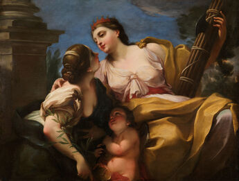 Antonio Balestra, ‘Justice and Peace Embracing’, ca. 1700