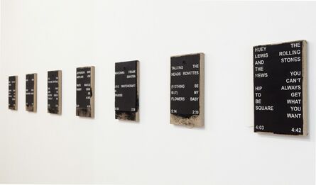 Nicolas Jasmin, ‘Track List Paintings: For an Investment Banker,’