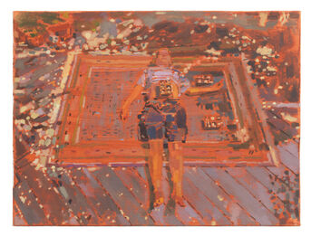 Fatma Shanan, ‘Self portrait in the terrace’, 2023