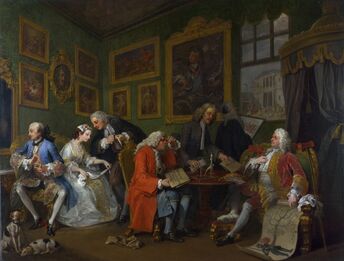 William Hogarth, ‘The Settlement’, 1742-1744
