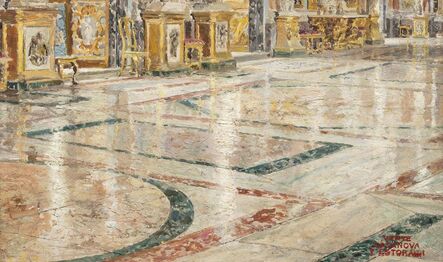 Antonio Casanova Y Estorach, ‘Rome, grande salle de bal du palais Colonna’, painted circa 1872.