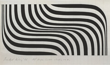 Bridget Riley, ‘Right Angle Curves Study No.4’, 1966