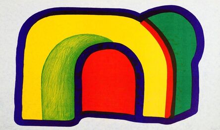 Howard Hodgkin, ‘Arch (Composition with Red) no. 4 from Europaeische Graphik VII portfolio’, 1970