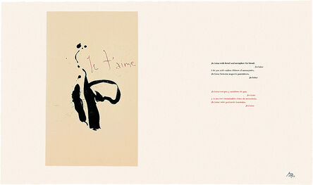 Robert Motherwell, ‘Three Poems: Je t'aime’, 1988