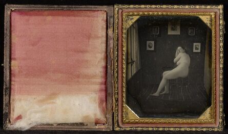 Unknown Artist, ‘Nude Woman in Photographer's Studio’, ca. 1850