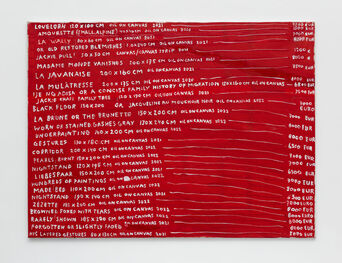 Jacqueline Peeters, ‘Price List Lovelorn to His Layered Gesture’, 2022