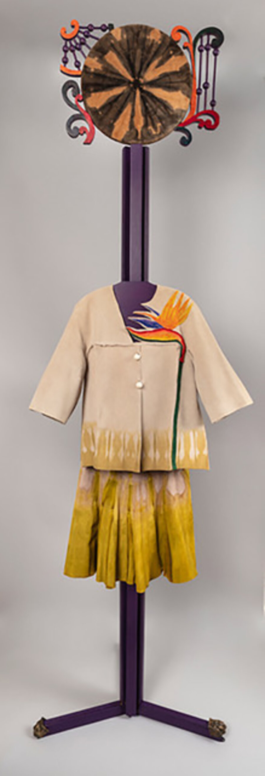 Bird of Paradise Ensemble, Ode to Tie-Dyed Suede