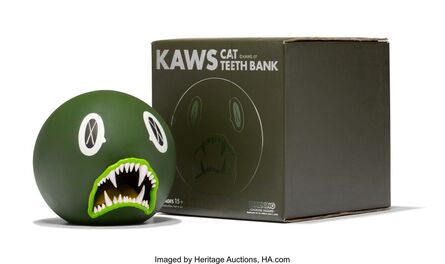 KAWS, ‘Cat Teeth Bank (Green)’, 2007