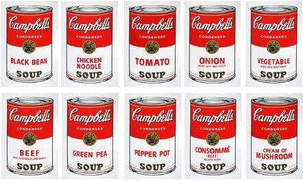 Andy Warhol, ‘Soup cans (Sunday B Morning Portfolio of 10)’, 1980
