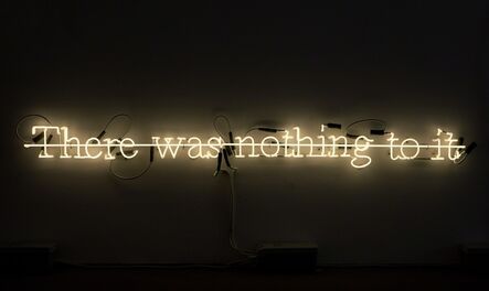 Joseph Kosuth, ‘'C.S. II #11 There was nothing to it'’, 1988