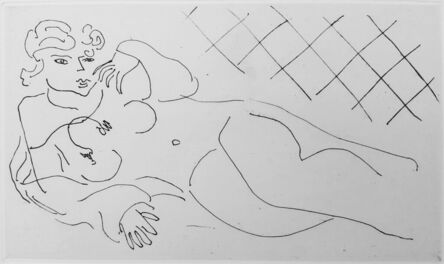 Henri Matisse, ‘Figure allongée devant un carrelage (Figure Lying in front of a Tiled Floor)’, 1929