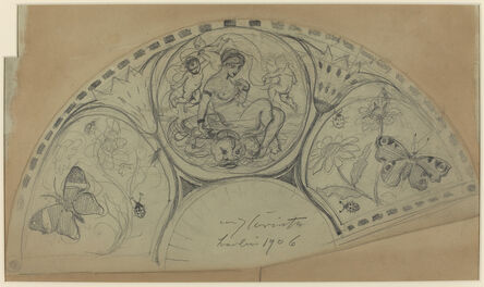 Lovis Corinth, ‘Fan Design [recto]’, probably 1906