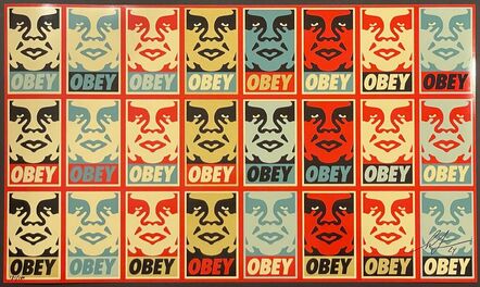 Shepard Fairey, ‘Icon Un-Cut Stickers (Repetition With Variation) by Shepard Fairey Screenprint Obey Giant Street Art’, 2024