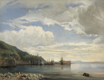 Léon-François-Antoine Fleury, ‘On the Bay of Naples’, ca. 1830