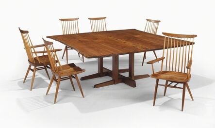 George Nakashima, ‘A 'Frenchman's Cove' Dining Table and Six 'New' Chairs’, 1968-1969