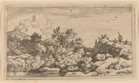 Allart van Everdingen, ‘Goat Herd on a Hill’, probably c. 1645/1656