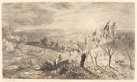 Charles François Daubigny, ‘Sunrise (Le Lever du soleil)’, 1850