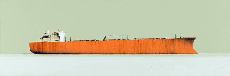 Stéphane Joannes, ‘Tanker 12’, 2021, Painting, Oil, bitumen and glycerin on canvas, M Fine Arts Galerie