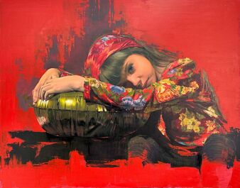 Martin Ron, ‘Olivia and her golden Balloon’, 2023