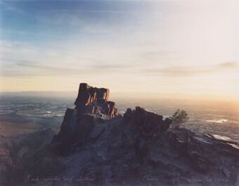 Mark Klett, ‘Rock Uplifted and Shattered, Phoenix, Squaw Peak 12/18/83’, 1983