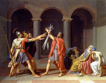 Jacques-Louis David, ‘Oath of the Horatii’, 1784-1785