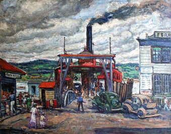 William Fisher, ‘The Wyoming Ferry, Nyack’, ca. 1941