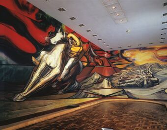 David Alfaro Siqueiros, ‘From Porfirio's Dictatorship to the Revolution (Dal porfirismo a la Revolucion), detail with Horse’