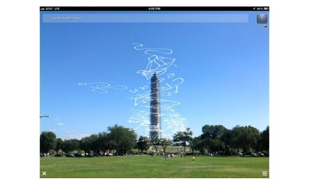 Will Pappenheimer, ‘Washington Monument Petition Stack (Sky Petition City series)’, 2013