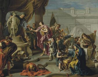 Giambattista Pittoni, ‘Scipio paying homage to Mars’