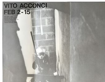 Vito Acconci, ‘Poster / Mailer, 1970's, Exhibition at A-402 Gallery’, 1970's