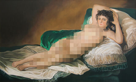 Pamela Joseph, ‘Censored Naked Maja by Goya’, 2014
