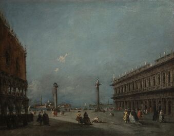 Francesco Guardi, ‘A View of the Piazzetta looking towards the Bacino & S. Giorgio Island’