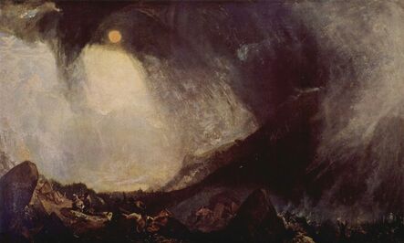 J. M. W. Turner, ‘Snowstorm: Hannibal and His Army Crossing the Alps’, 1812