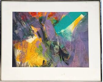 Thomas Anderson, ‘Abstract Expressionist painting on paper’, ca. 1987