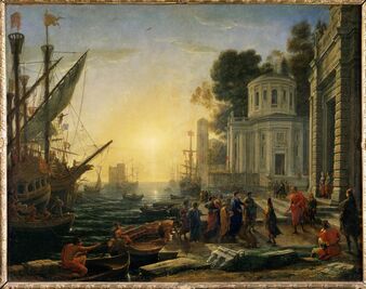 Claude Lorrain, ‘Cleopatra Disembarking at Tarsus’, 1642-1643