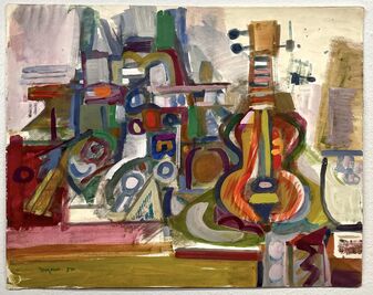 Malcolm Haynie Myers, ‘Guitar and Objects’, 1952