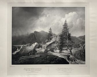 Johann Christian Etzdorf, ‘Une grande forge en Suède (A Large Forge In Sweden)’, ca. 1840